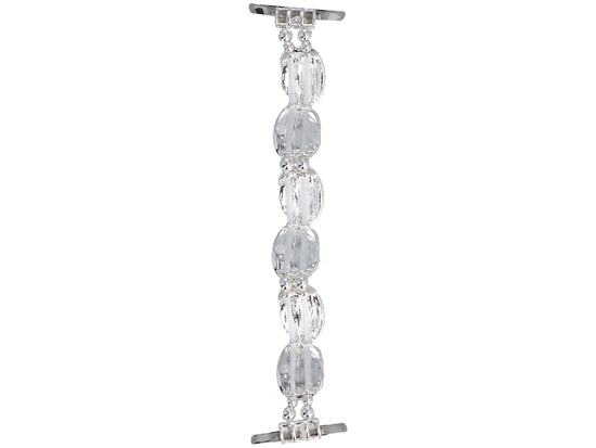 Bransoleta do smartwatcha GlacierX Gleam Orbit Stretch Bracelet Obsidian Veil do Apple Watch 38/40/41mm Czarno-Biała