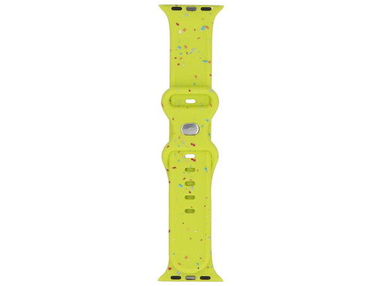 Pasek do smartwatcha GlacierX Silicone Loop Band Limeade Sprinkle do Apple Watch 38/40/41mm Limonkowy multikolor
