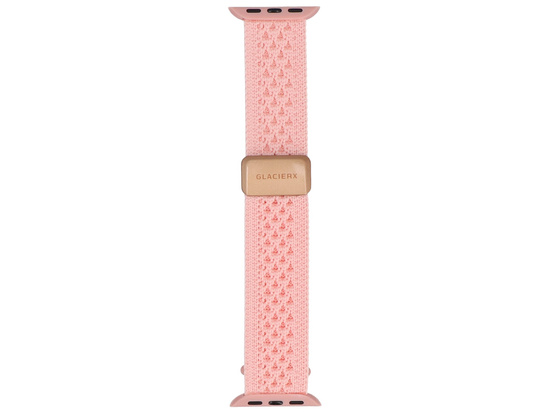 Neues GlacierX Nylon Dot Magnetic Buckle Rose Armband für Apple Watch 38/40/41mm Rosa