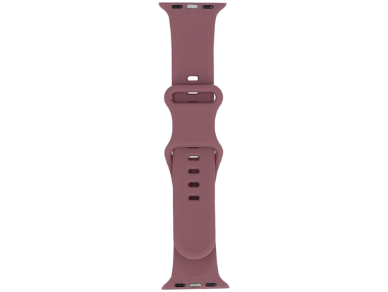 Pasek do smartwatcha GlacierX Silicone Textured Dark Mauve do Apple Watch 38/40/41mm Ciemny Malwowy