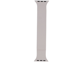 Pasek do smartwatcha GlacierX Silicone Smooth Grained Magnetic Cosmic Glow do Apple Watch 38/40/41mm Ecru