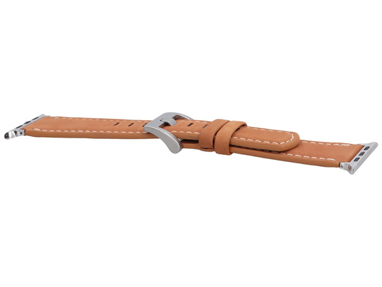 Neues Armband für die Smartwatch GlacierX Classic Leather Brown, geeignet für die Apple Watch 42/44/45/49mm.
