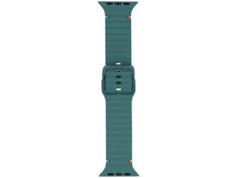 Pasek do smartwatcha GlacierX Silicone Colored Buckle Pastel Teal do Apple Watch 42/44/45/49mm Turkusowy