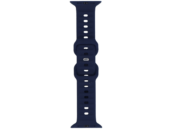 Pasek do smartwatcha GlacierX Silicone Ribbed Midnight Blue do Apple Watch 42/44/45/49mm Granatowy
