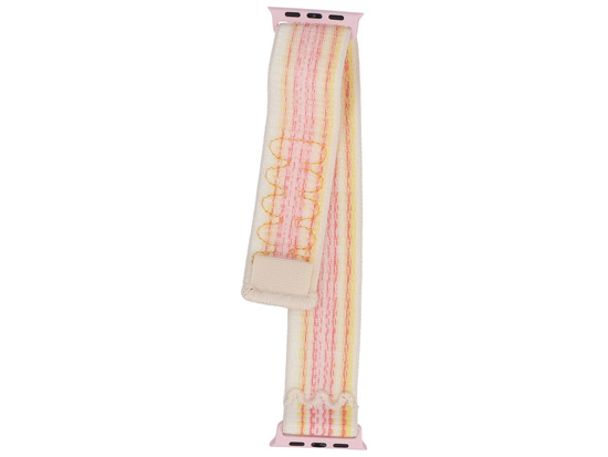 Neues GlacierX Grip Strap Nylon Sunset Blossom Armband für Apple Watch 38/40/41mm Gelb-Rosa
