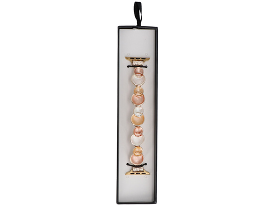 Bransoleta do smartwatcha GlacierX Gleam Bubbles Stretch Bracelet Rose Garden do AW 38/40/41mm Różana