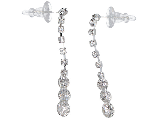 Komplet biżuterii Promienny Srebrny zestaw Naszyjnik + kolczyki