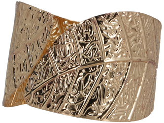 Bransoleta mankietowa Botanika Złota