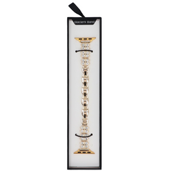Bransoleta do smartwatcha GlacierX Zirconia Clover Chain Bracelet Gold do Apple Watch 38/40/41mm Złota