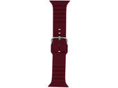Pasek do smartwatcha GlacierX Silicone Grooved Burgundy do Apple Watch 42/44/45/49mm Burgundowy
