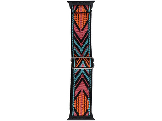 Pasek do smartwatcha GlacierX Nylon Nomad Threads Tropical Prism do Apple Watch 38/40/41mm Pomarańczowo-Miętowy