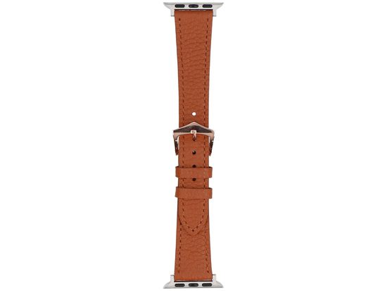 Pasek do smartwatcha GlacierX Textured Leather Brown do Apple Watch 38/40/41mm Brązowy