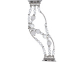 Bransoleta do smartwatcha GlacierX Triple Strand Beaded Charm Bracelet White Pearl do Apple Watch 38/40/41mm Perłowa