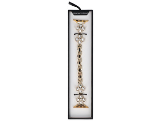 Bransoleta do smartwatcha GlacierX Zirconia Cross Chain Bracelet Gold do Apple Watch 38/40/41mm złoty