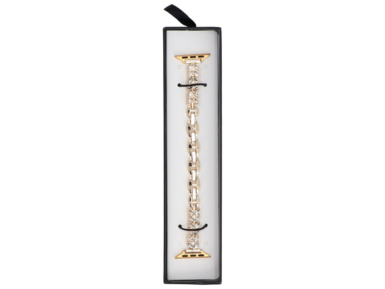 Bransoleta do smartwatcha GlacierX Zirconia Wings Chain Bracelet Gold do Apple Watch 38/40/41mm złoty
