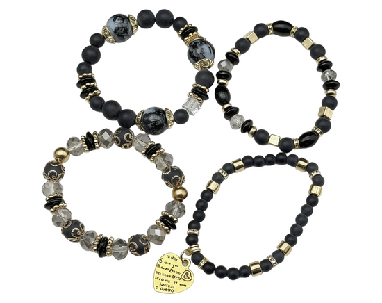 Bransolety Charms Czarne