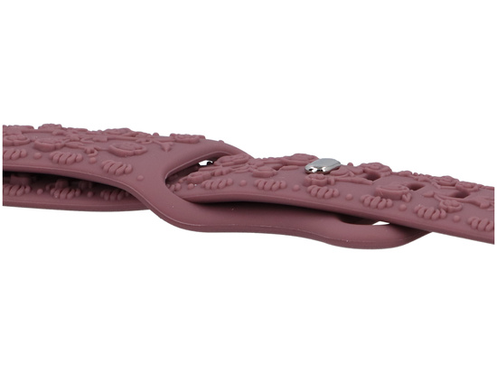 Pasek do smartwatcha GlacierX Silicone Textured Dark Mauve do Apple Watch 38/40/41mm Ciemny Malwowy