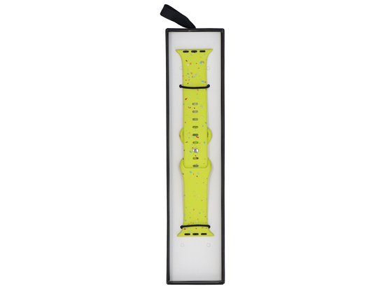 Pasek do smartwatcha GlacierX Silicone Loop Band Limeade Sprinkle do Apple Watch 38/40/41mm Limonkowy multikolor