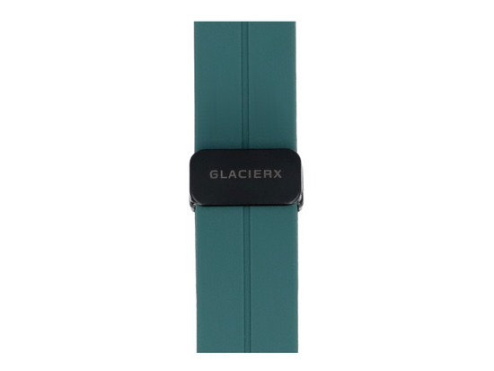 Set von Armbändern für Smartwatch GlacierX Grip Strap Nylon Pflaume + Silikon Magnetverschluss Waldgrün + Grip Strap Nylon Ozeanblau 22mm