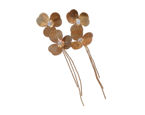 Kolczyki Flora Złote