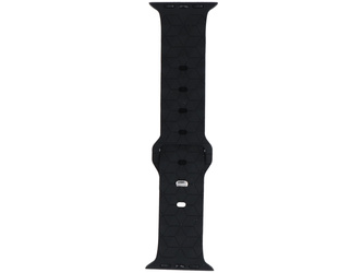 Pasek do smartwatcha GlacierX Silicone Rhombille Black do Apple Watch 42/44/45/49mm Czarny