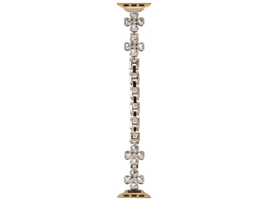 Bransoleta do smartwatcha GlacierX Zirconia Cross Chain Bracelet Gold do Apple Watch 38/40/41mm złoty