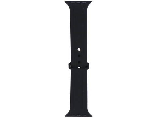 Pasek do smartwatcha GlacierX Silicone Synthwave Black do Apple Watch 42/44/45/49mm Czarny