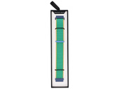 Pasek do smartwatcha GlacierX Grip Strap Nylon Crayon Green Jadeitowy + żółty i niebieski 22mm