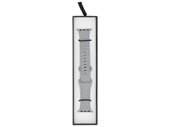 Pasek do smartwatcha GlacierX Silicone Textured Stone Gray do Apple Watch 38/40/41mm Szary