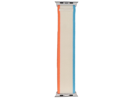 Neues GlacierX Nylon&Leather Tropical Cream Armband für Apple Watch 42/44/45/49mm Cremefarben