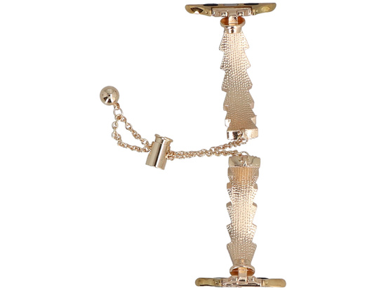 Bransoleta do smartwatcha GlacierX Slider Clasp Tidal Arc Bracelet Golden Moon do Apple Watch 38/40/41mm Złoto-Biała