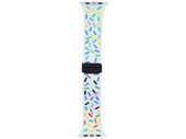 Pasek GlacierX Silicone Magnetic Buckle White Confetti do Apple Watch 42/44/45/49mm Wielokolorowy