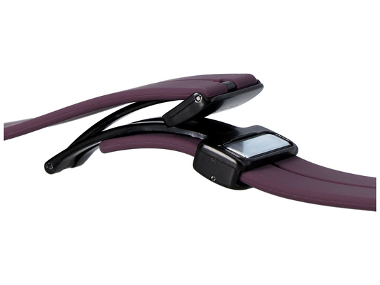 Neues Armband für Smartwatch GlacierX Silikon Magnetverschluss Violette Frucht Aubergine 22mm