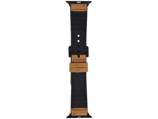 Pasek do smartwatcha GlacierX Vintage Leather Tan Brown do Apple Watch 42/44/45/49mm Brązowy