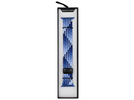 Pasek GlacierX Braided Magnetic Buckle Indigo Sea do Apple Watch 42/44/45/49mm Ombre Indygo