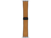GlacierX Pasek Leather Magnetic Buckle Amber Oak do Apple Watch 42/44/45/49mm Karmelowy