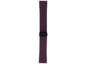 Neues Armband für Smartwatch GlacierX Silikon Magnetverschluss Violette Frucht Aubergine 22mm