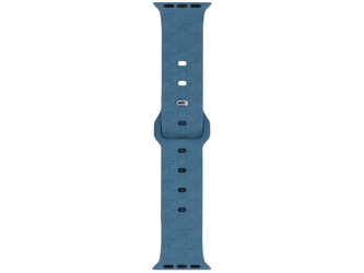 Pasek do smartwatcha GlacierX Silicone Rhombille Denim Blue do Apple Watch 38/40/41mm Niebieski