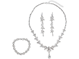 Schmuckset Finezja Silber Set Halskette + Ohrringe + Armband