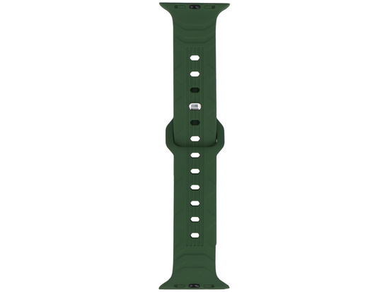 Pasek do smartwatcha GlacierX Silicone Wave Dark Grass Green do Apple Watch 42/44/45/49mm Zielony