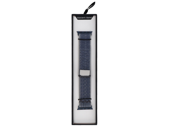 Pasek GlacierX Grip Strap Nylon Stormy Blue do Apple Watch 38/40/41mm Niebieski