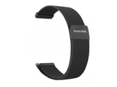 Neue Armbanduhr GlacierX Milanese Magnetic Strap Schwarz Mesh 22mm