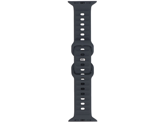 Pasek do smartwatcha GlacierX Silicone Ribbed Anthracite Grey do Apple Watch 42/44/45/49mm Antracytowy