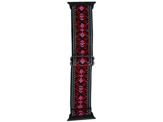 Pasek do smartwatcha GlacierX Nylon Nomad Threads Oriental Rose do Apple Watch 38/40/41mm Czerwono-Różowy