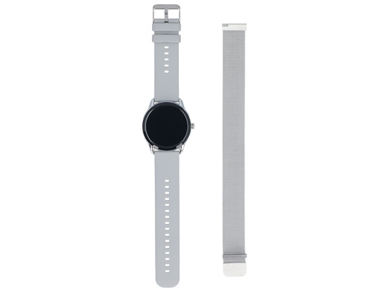 Neuer Smartwatch GlacierX Sphere Silber + Mesh-Armband GX-SS36 BM