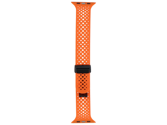 Neues Armband für die Smartwatch GlacierX Silicone Air Dot Magnetic Vibrant Orange für die Apple Watch 42/44/45/49mm Orange