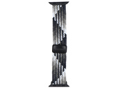 Neues Armband GlacierX Geflochtene Magnetische Schnalle Ebony Mosaic für Apple Watch 42/44/45/49mm Schwarz-weiß Ombre
