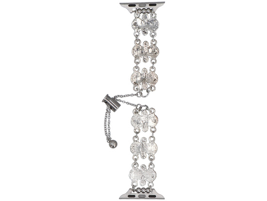 Bransoleta do smartwatcha GlacierX Slider Clasp Vintage Stones Bracelet Teal Green do Apple Watch 38/40/41mm Srebrno-zielona