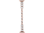 Neue Armbanduhr GlacierX Zirconia Chain Bracelet Roségold für Apple Watch 38/40/41mm Farbe Roségold