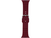 Pasek do smartwatcha GlacierX Silicone Grooved Burgundy do Apple Watch 38/40/41mm Burgundowy